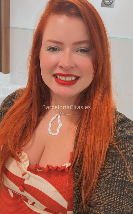 Pelirroja brasileña curvi. 670244501. Citas en BARCELONA, BARCELONA. www.barcelonacitas.es.